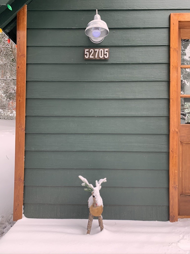 Exterior detail of Little Pine furnished cabin